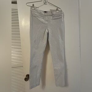 Rekucci Ease into Comfort Light Gray Slim Pull On Ankle Pant - Size 12